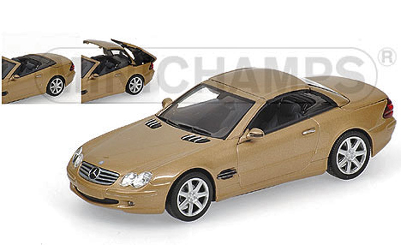Minichamps 1:43 mercedes sl-class-silvermet.