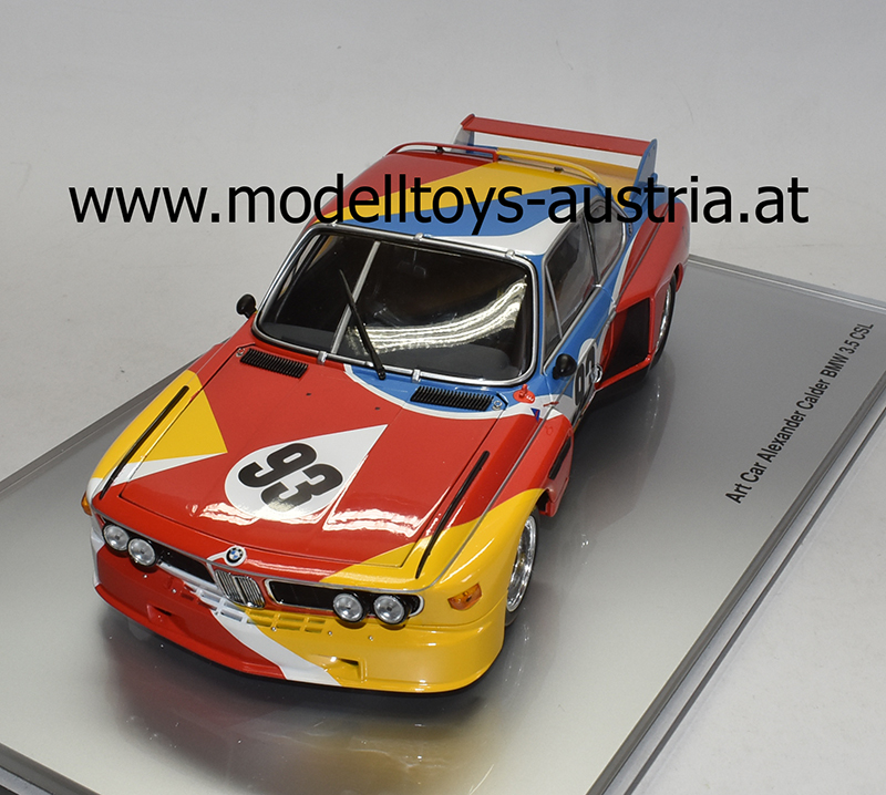 BMW 3,5 CSL Coupe ART CAR Alexander CALDER 1:18 BMW 3,5 CSL Coupe ART CAR Alexander CALDER 1:18