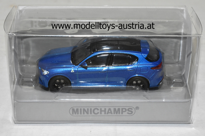 1/87 Minichamps Alfa Romeo Stelvio Quadrifoglio 2018 Blue metallic 870 120202