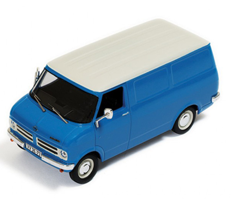 Opel Bedford Blitz CF-1 Transporter 1975 blau / weisses Dach 1:43 Opel Bedford Blitz CF-1 Transporter 1975 blau / weisses Dach 1:43