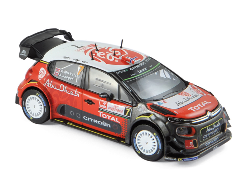 Citroën C3 WRC 2017 Rally Polen MIKKELSEN / JÄGER 1:43 Citroën C3 WRC 2017 Rally Polen MIKKELSEN / JÄGER 1:43