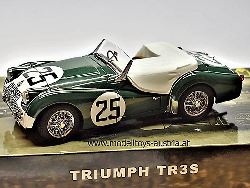 Triumph TR3S 1959 24 Stunden von Le Mans Peter JOOP / Dickie STOOP 1:18 Kyosho Triumph TR3S 1959 24 Stunden von Le Mans Peter JOOP / Dickie STOOP 1:18 Kyosho
