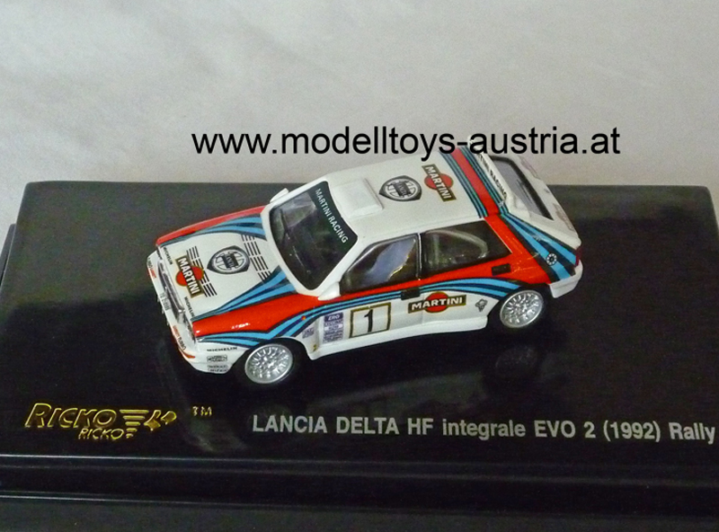 Lancia Delta HF Integrale EVO 2 1992 Rally MARTINI Look 1:87 HO Lancia Delta HF Integrale EVO 2 1992 Rally MARTINI Look 1:87 HO