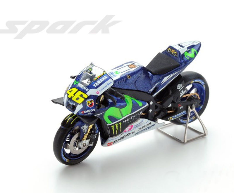 Yamaha YZR-M1 2016 Moto GP Valentino ROSSI Sieger Spanien GP Movistar Yamaha Team GP 1:43 Spark Yamaha YZR-M1 2016 Moto GP Valentino ROSSI Sieger Spanien GP Movistar Yamaha Team GP 1:43 Spark