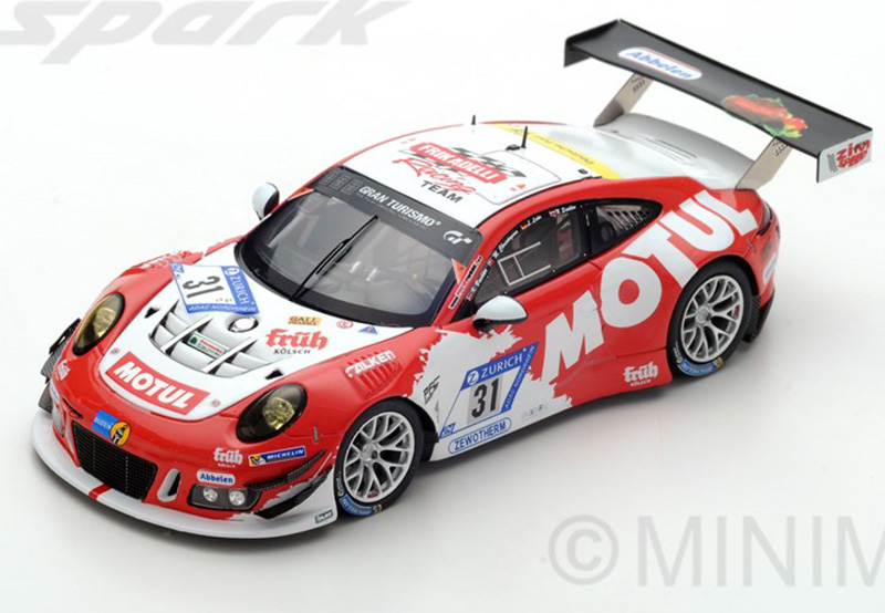Porsche 911 991 GT3 R 2017 24 Stunden Nürburgring BACHLER / SIEDLER / CHRISTENSEN / LUHR 1:43 Porsche 911 991 GT3 R 2017 24 Stunden Nürburgring BACHLER / SIEDLER / CHRISTENSEN / LUHR 1:43