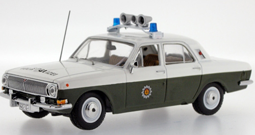 GAZ Wolga Volga M24 1969 Limousine VOLKSPOLIZEI grün 1:43 GAZ Wolga Volga M24 1969 Limousine VOLKSPOLIZEI grün 1:43
