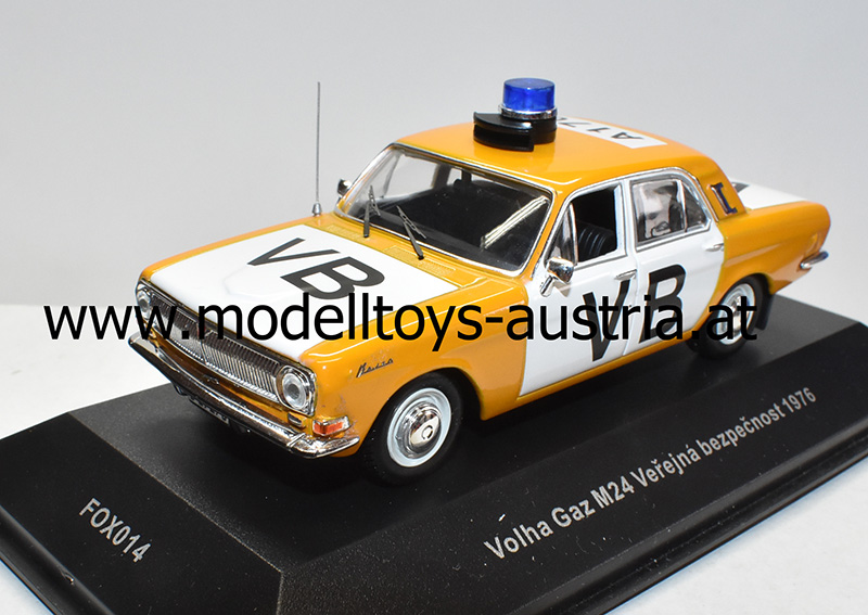 GAZ Wolga Volga M24 1976 Verejna Bezpecnost POLICIE CSSR Czechische Polizei 1:43 GAZ Wolga Volga M24 1976 Verejna Bezpecnost POLICIE CSSR Czechische Polizei 1:43