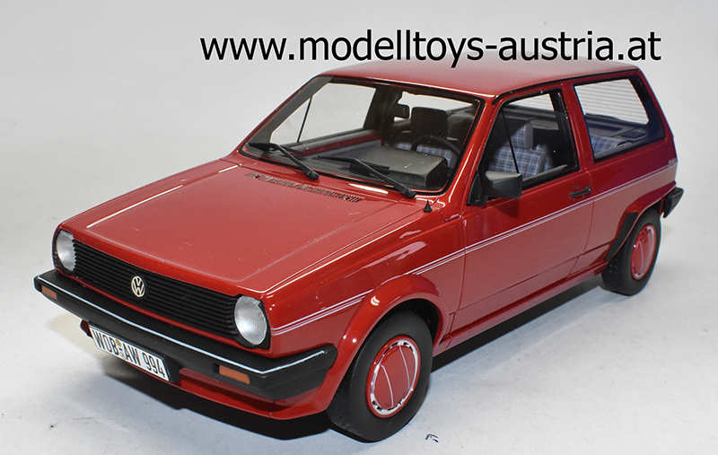VW Polo II Typ 86c Steilheck Fox 1986 rot 1:18 VW Polo II Typ 86c Steilheck Fox 1986 rot 1:18