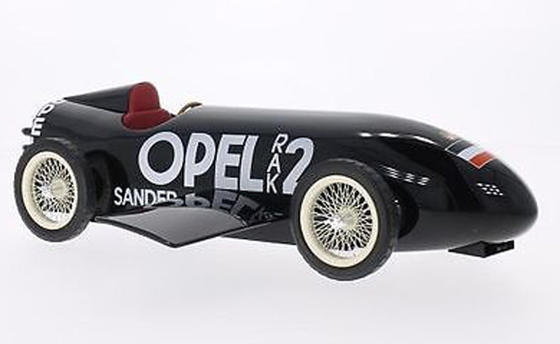 Opel RAK2 RAK 2 Land Speed Record car Raketenauto schwarz 1:18 Opel RAK2 RAK 2 Land Speed Record car Raketenauto schwarz 1:18