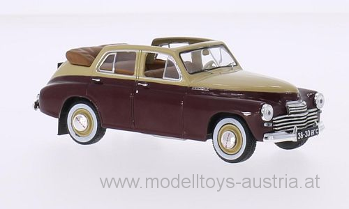 GAZ M20 Pobieda Cabrio 1950 beige / dunkelrot 1:43 GAZ M20 Pobieda Cabrio 1950 beige / dunkelrot 1:43