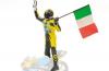 Figure Valentino ROSSI 1996 125 ccm standing with Flag 1:12