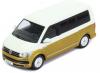VW T6 Bus Multivan 2017 white / gold 1:43