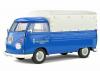 VW T1 Pritschenwagen Transporter Bulli Pick up 1950 with Plane Volkswagen Service blau 1:18