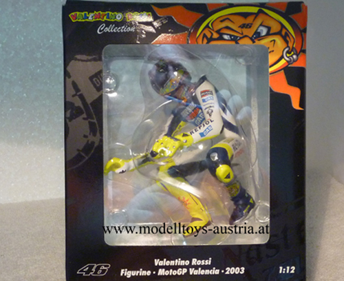 Valentino Rossi Figurine World Champion Moto GP Philip Island 2003