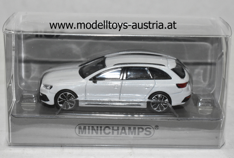 Audi B9 RS4 Avant Kombi Break 2018 weiss 1:87 HO Audi A4,  Modelltoys-Austria - Modellauto