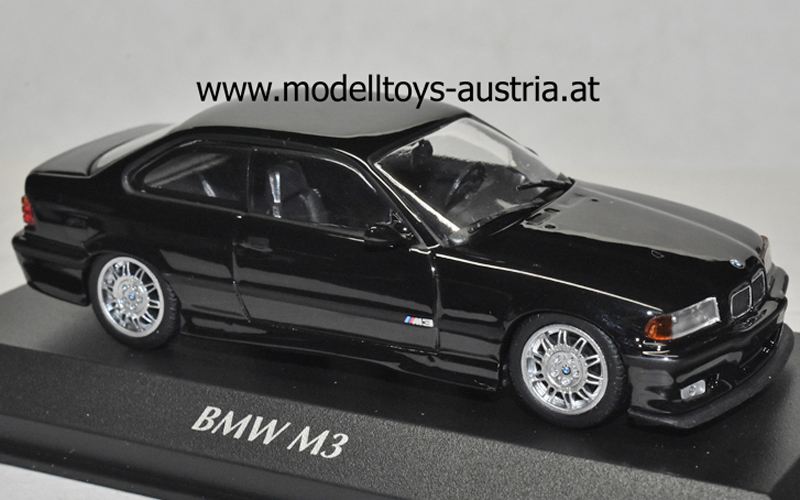 BMW E36 Coupe M3 1992 schwarz 1:43, Modelltoys-Austria - Modellauto