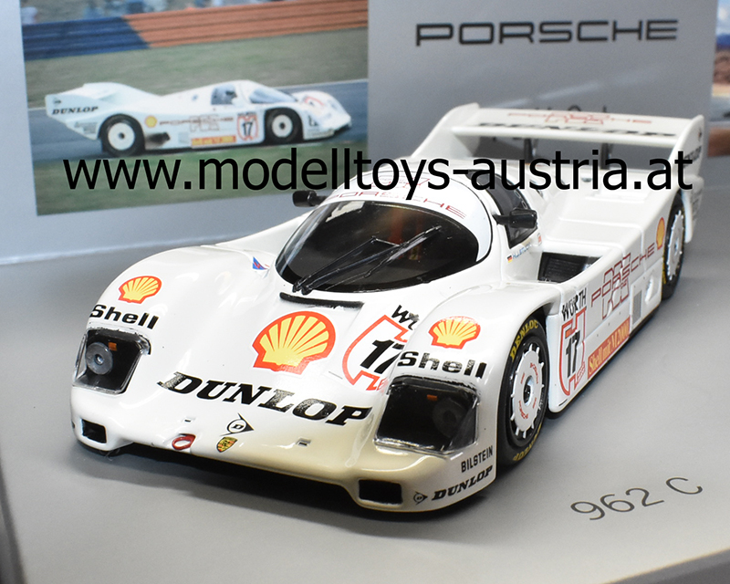 Porsche 962 C + Porsche 911 Carrera 4 S weiss PDK Set 143, Modelltoys