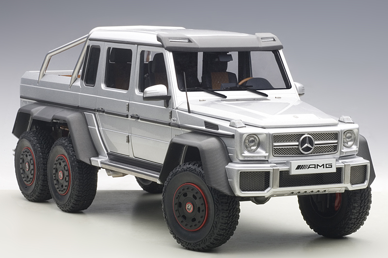 Mercedes Benz W463 G Klasse G 63 AMG 6x6 silber 1:18, Modelltoys-Austria -  Modellauto