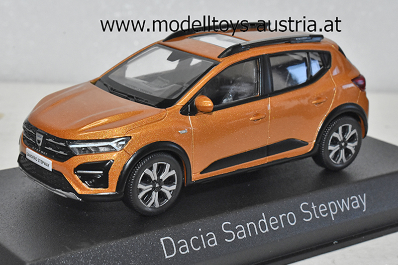Dacia Sandero Stepway SUV 2021 atacama orange 1:43, Modelltoys-Austria -  Modellauto