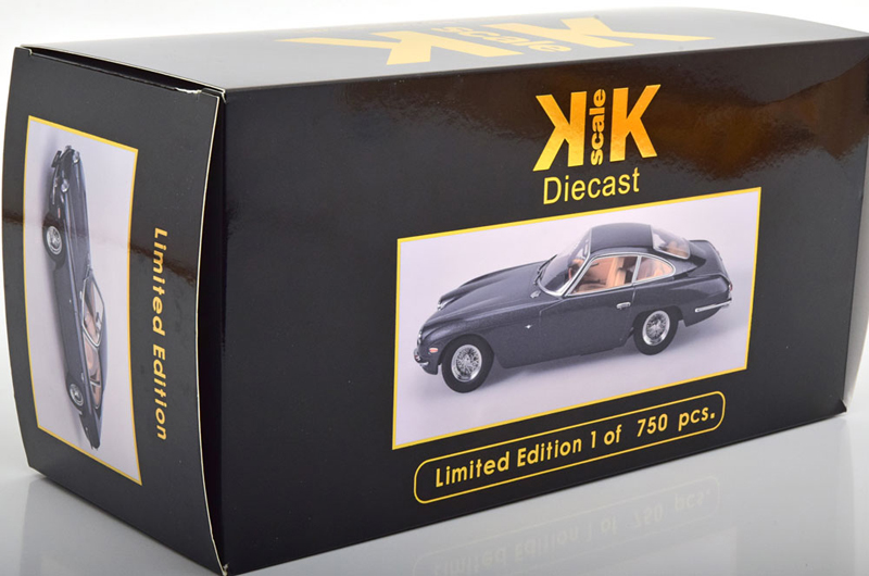 Lamborghini 400 GT 2+2 Coupe 1965 anthrazit metallic 1:18