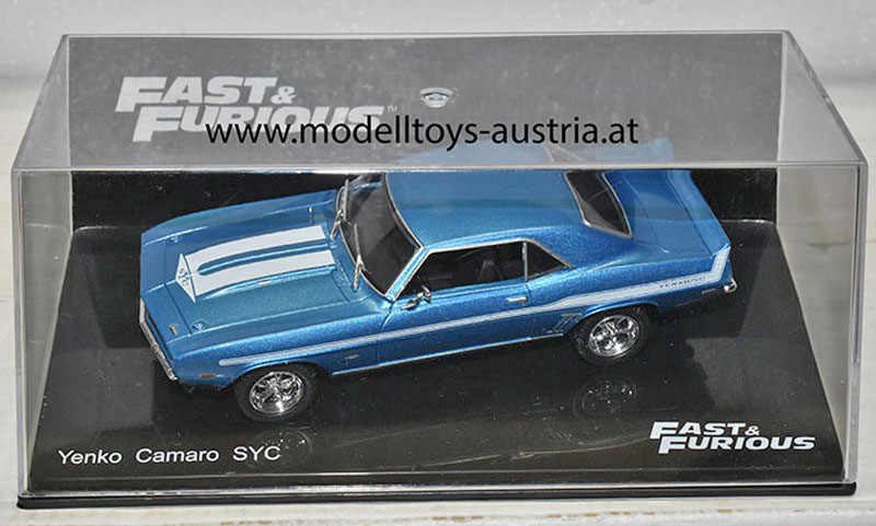 Voiture Miniature CHEVROLET Camaro Yenko 1969 de Brian 2 Fast and Furious  1/18 –