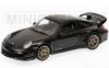 Porsche 911 997 II Coupe GT2 RS 2011 schwarz / carbon und silberne Felgen 1:18