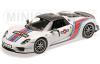 Porsche 918 Spyder Cabriolet 2013 W / Weissach Package MARTINI white / red / blue 1:18