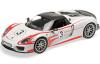 Porsche 918 Spyder Cabriolet 2013 Weissach Package SALZBURG Racing Design white / red 1:18