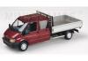 Ford Transit Pritsche Pritschenwagen Flatbed truck DOKA Double Capin 2000 red metallic 1:43