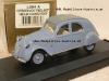 Citroen 2CV 2 CV 1953-54 ENGLAND geschlossenes Dach blau 1:43