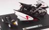 Batman Batmobil 1966 BAT MOTORAD und SEITENWAGEN schwarz 1:12