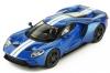 Ford GT Coupe 2017 blau mit weissen Streifen 1:43