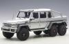 Mercedes Benz W463 G Klasse G 63 AMG 6x6 silver 1:18