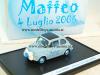 Fiat 500 D MATTEO 4 Luglio 2006 hellblau 1:43