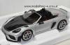 Porsche 718 Boxster 982 Spyder RS Cabrio 2023 Weissach Pack GT sibler metallik 1:18