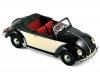 VW Käfer HEBMÜLLER Cabrio 1949 schwarz / beige 1:43