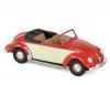 VW Käfer HEBMÜLLER Cabrio 1949 rot / creme 1:43