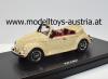 VW Käfer Cabrio Korb Korbmuster beige / rot 1:43