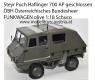 Steyr Puch Haflinger 700 AP geschlossen ÖBH Österreichisches Bundesheer FUNKWAGEN olive 1:18 Schuco