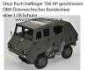 Steyr Puch Haflinger 700 AP clossed ÖBH Austrian Armed Forces olive 1:18 Schuco