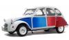 Citroen 2CV 2 CV 6 COCORICO 1986 weiss / rot / blau 1:12