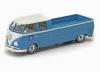 VW T1 Doka Doppelkabine Langpritsche 1961 weiss / blau 1:43