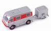 Tatra T805 H + Z Truck and Trailer 1953 silver / red 1:43 with USB Stick 10 Years of Autocult