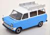 Ford Transit Bus 1965 mit Dachgepäckträger blau / weiss 1:18