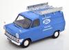 Ford Transit Kasten Delivery Van 1970 with Roof Rack blue Ford Kundendienst Service 1:18