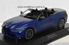 BMW G83 Cabriolet M4 2021 matt blue metallic 1:18 BMW G83 Cabriolet M4 2021 matt blue metallic 1:18