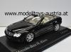 Mercedes Benz R230 Cabriolet with MOVABLE ROOF SL Class 2001 black 1:43
