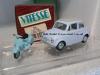 Fiat 500 blue and with blue Vespa 1:43