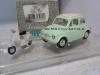 Fiat 500 green and with grey Vespa 1:43