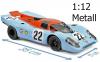 Porsche 917 Kurzheck 1970 Le Mans Richard ATTWOOD / David HOBBS 1:12 Norev